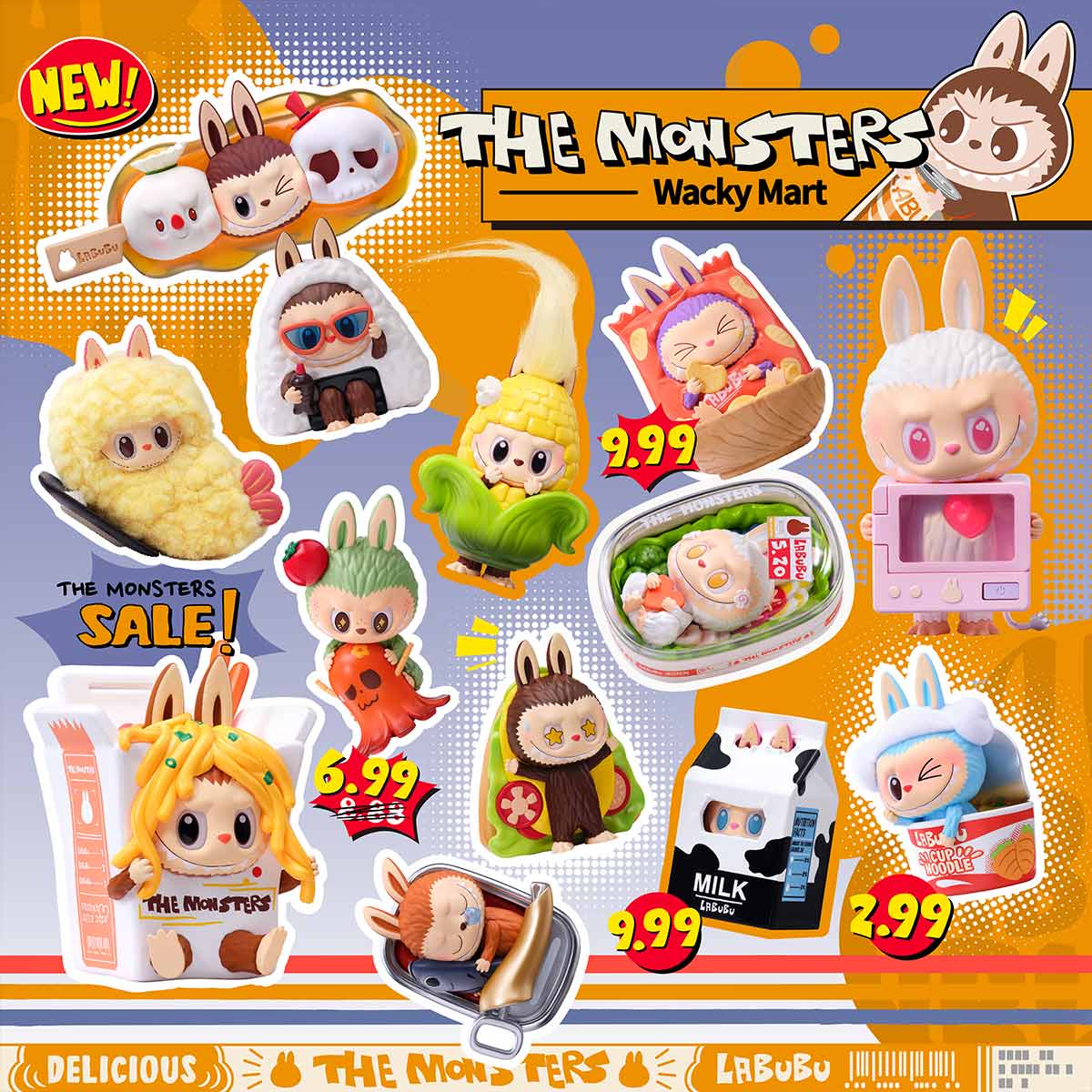 THE MONSTERS Wacky Mart Series Figures 1