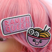 Kawaii Ramen Queen Hair Clip Set
