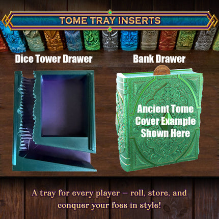 Sorcerer Storage Tome for TTRPG, MTG, Pokemon, D&D Gaming!