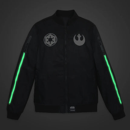 Star Wars Glow Light Saber Bomber Jacket