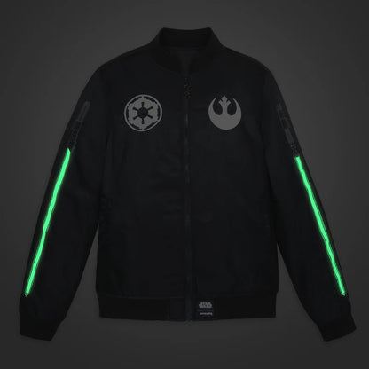 Star Wars Glow Light Saber Bomber Jacket