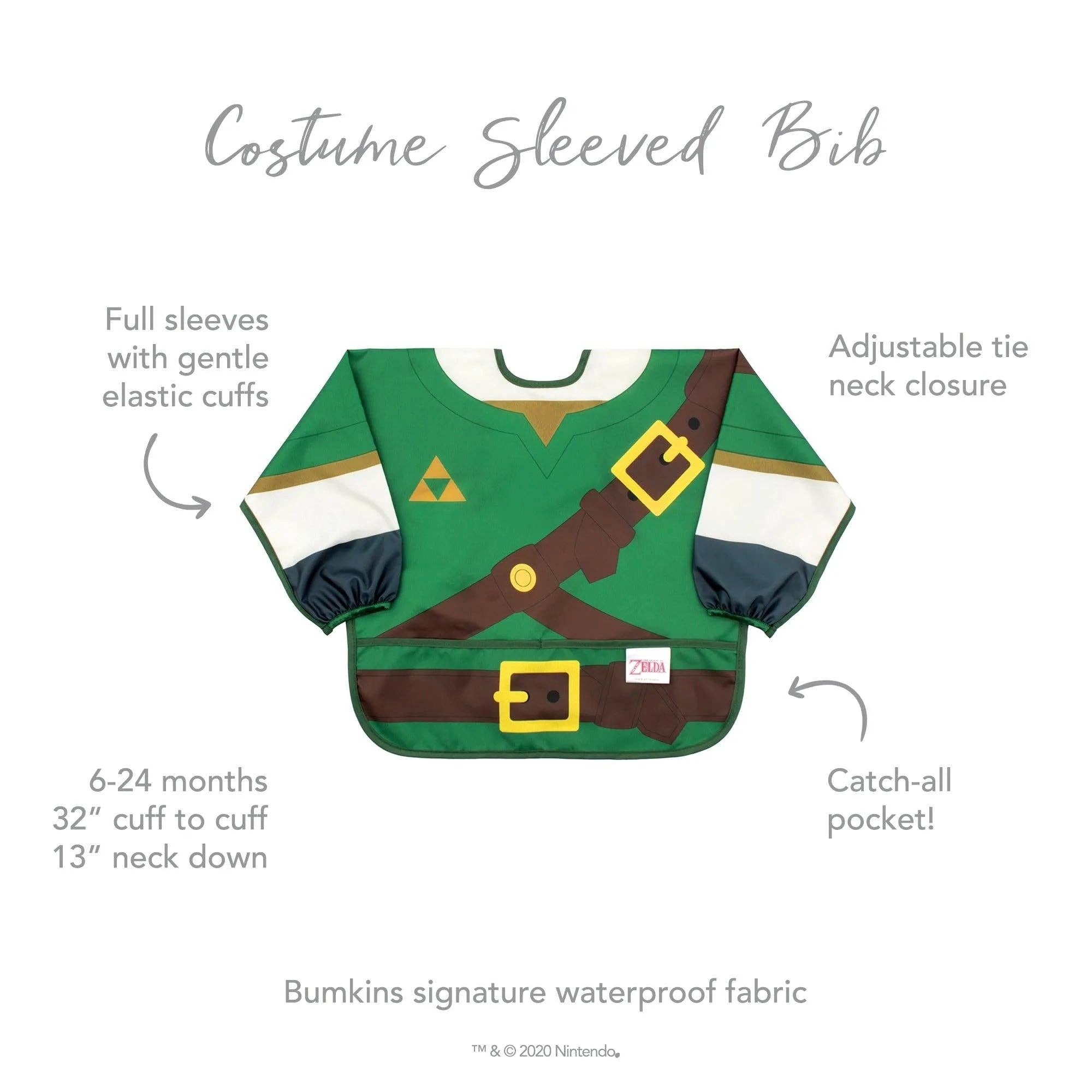 Sleeved Bib: Zelda™ 12