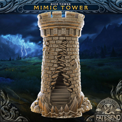 Mimic Dice Tower | TTRPG, D&D, Pathfinder, CoC