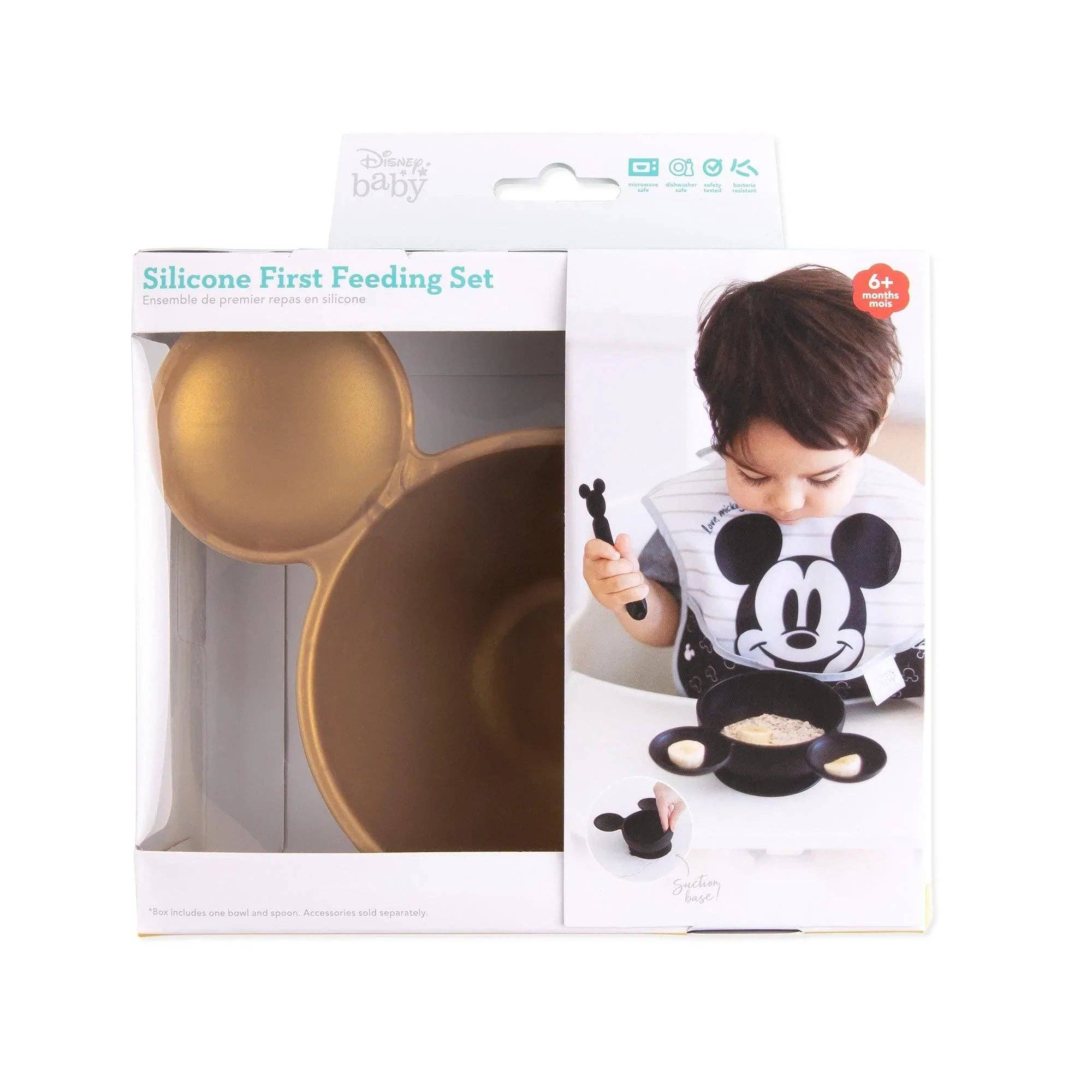 Silicone First Feeding Set: Minnie Mouse Gold 15