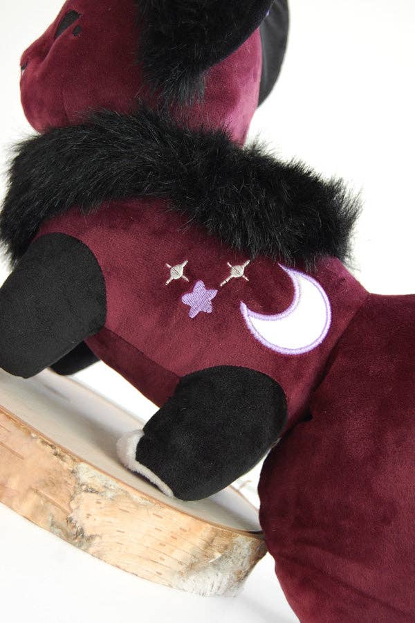 Floral Frolic Dawnsing Night Purple Fox Plush