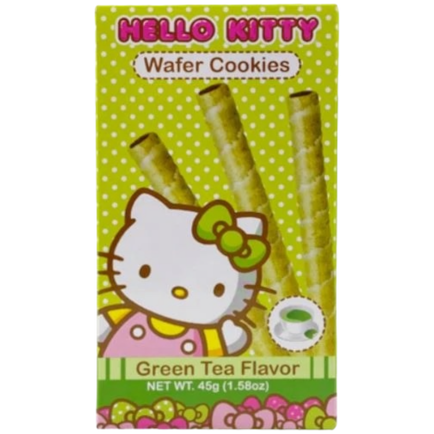 Hello Kitty Green Tea Wafer Cookies