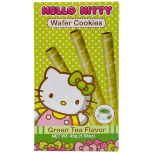 Hello Kitty Green Tea Wafer Cookies