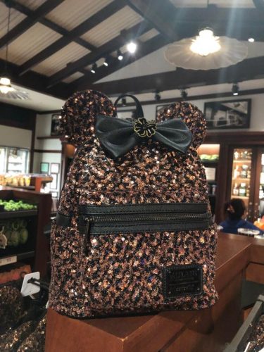 Disney Parks Aulani Bronze Sequins Mini Backpack