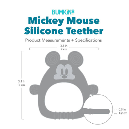 Silicone Flat Teether: Mickey Mouse