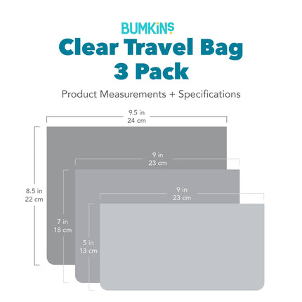 Clear Travel Bag 3-Pack: Super Mario™ Mashup