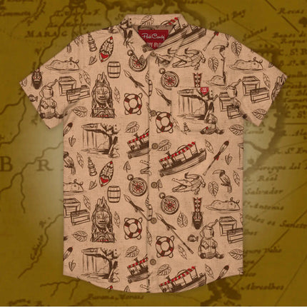 Jungle Navigation Button Up Shirt