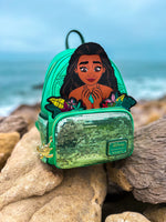 Moana Heart of Te Fiti Sequins Loungefly Mini Backpack EXCLUSIVE
