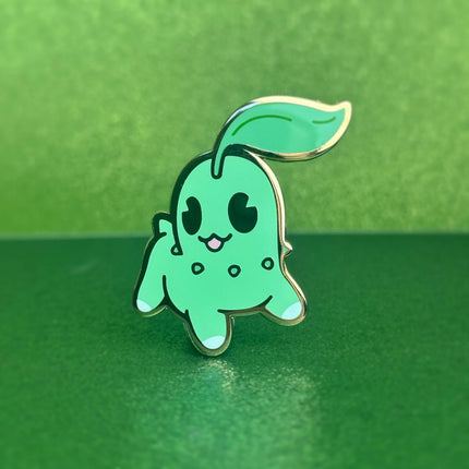 Chikorita Pokemon Enamel Pin