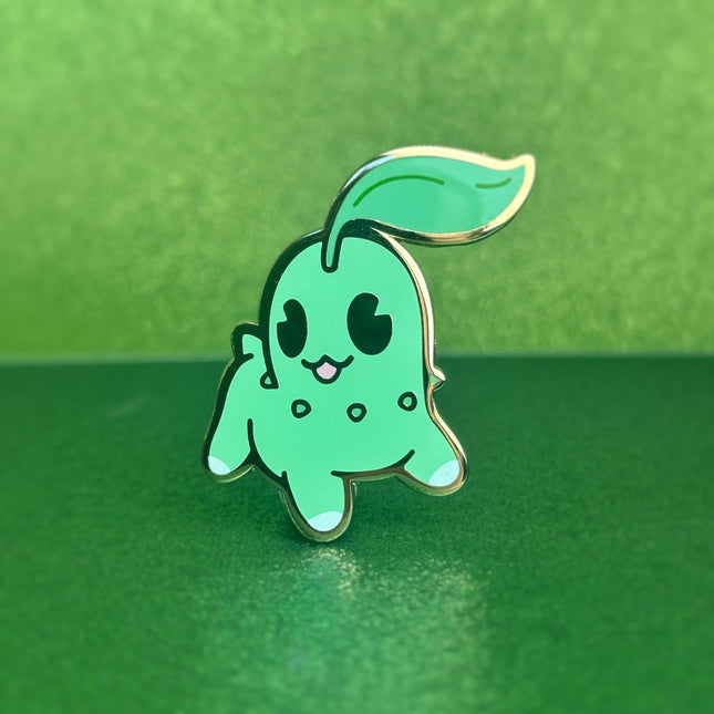 Chikorita Pokemon Enamel Pin