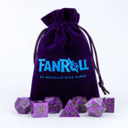 Gold Velvet Dice Bag with Red Satin Lining