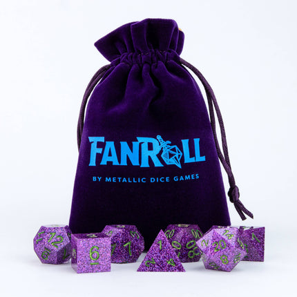 4" x 6" Velvet Dice Draw-bag (5 Colors)