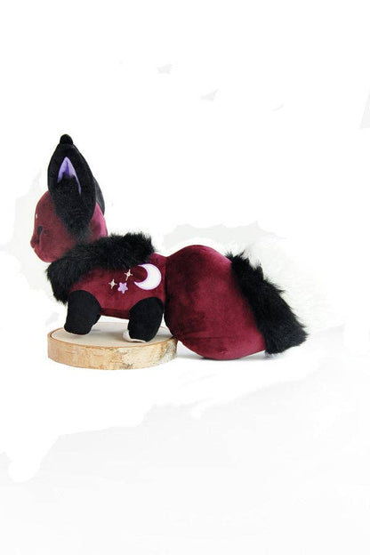 Floral Frolic Dawnsing Night Purple Fox Plush