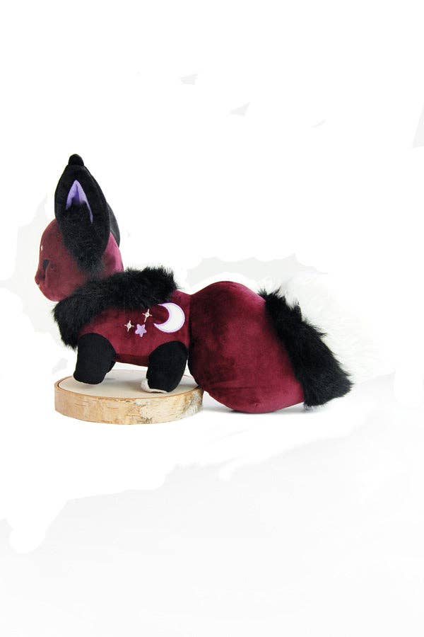 Floral Frolic Dawnsing Night Purple Fox Plush 6