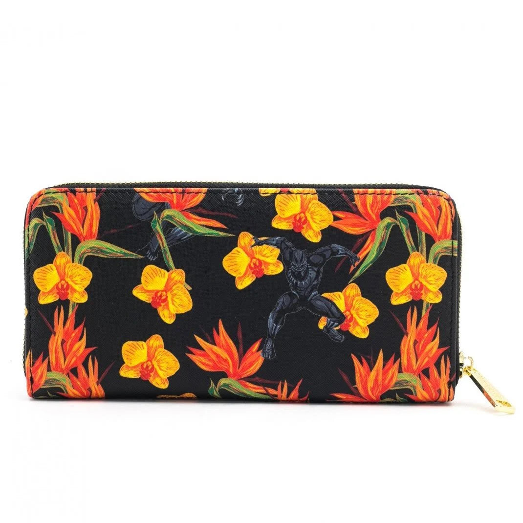 Black Panther Floral Crossbody & Wallet