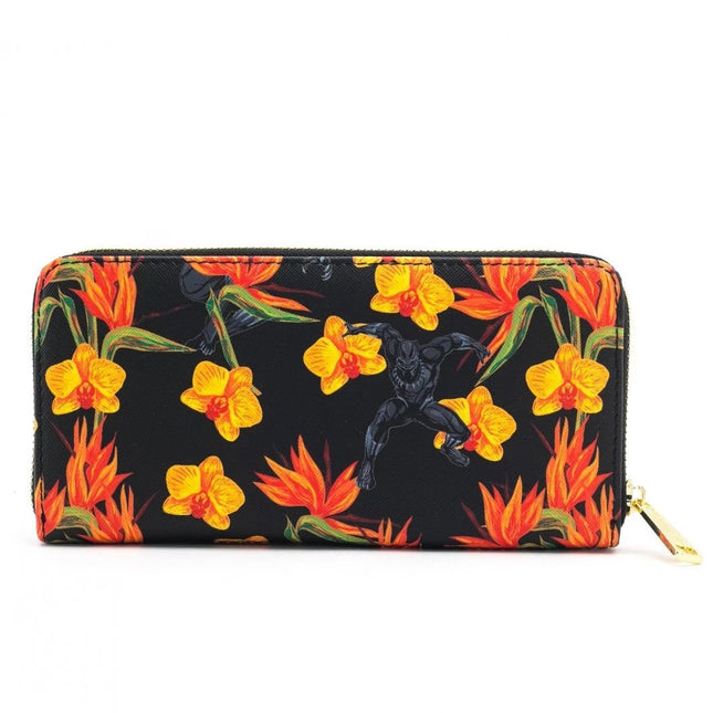 Black Panther Floral Crossbody & Wallet