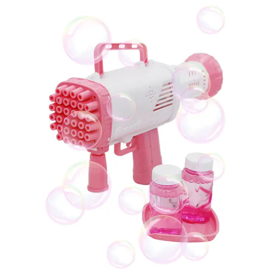 Electric Bubble Maker Machine Gatling Gun 32 Hole