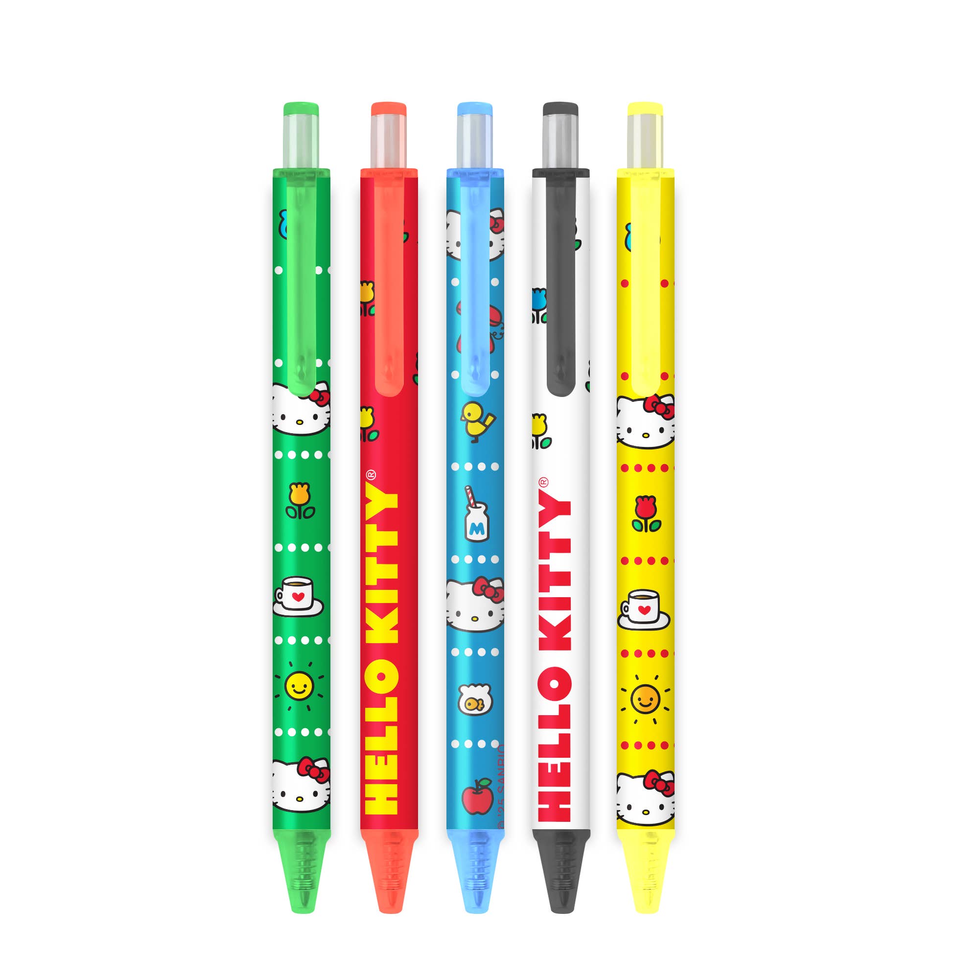 Retro Hello Kitty Soft-Touch Gel Pen Set 3