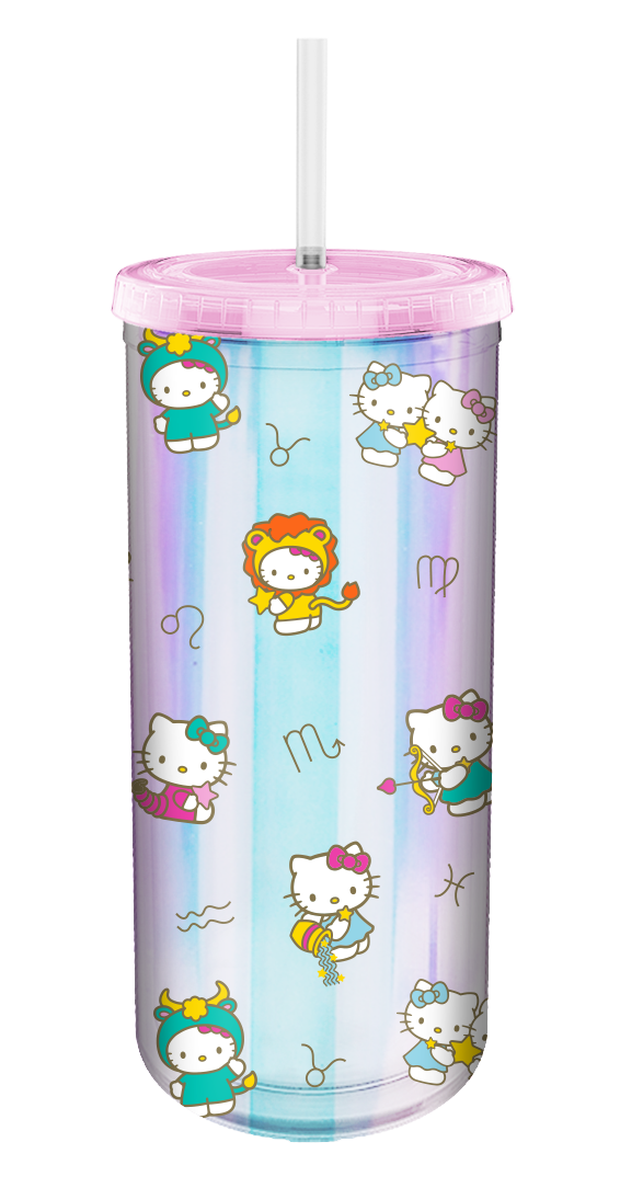 Hello Kitty Zodiac Iridescent 20oz Plastic Tall Cold Cup