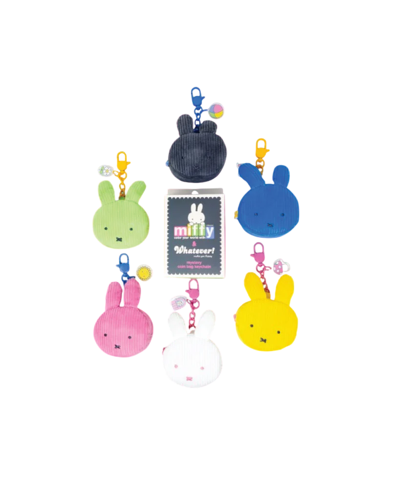 Miffy Corduroy Head Blind Box Coin Bag Charms with Stickers