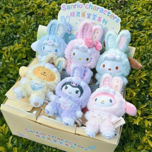 Sanrio Latte Baby V3 Rabbit Elf Series Vinyl Plush Blind Box
