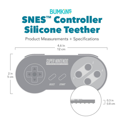 Silicone Teether: Nintendo SNES™ Controller
