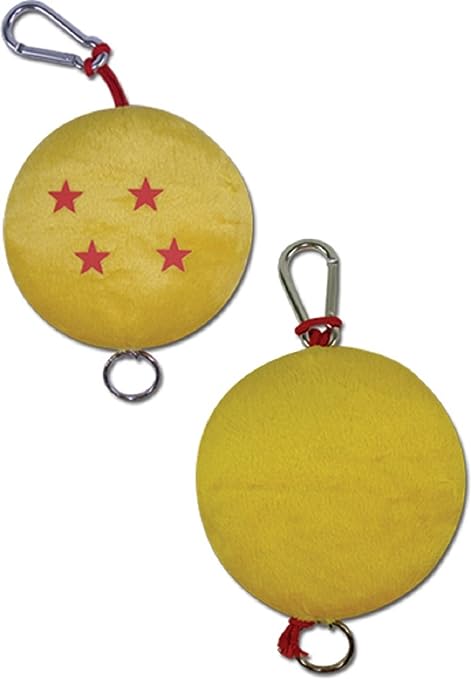 Dragon Ball Z: Four Star Ball Plush Keychain ~ The Badge of Courage