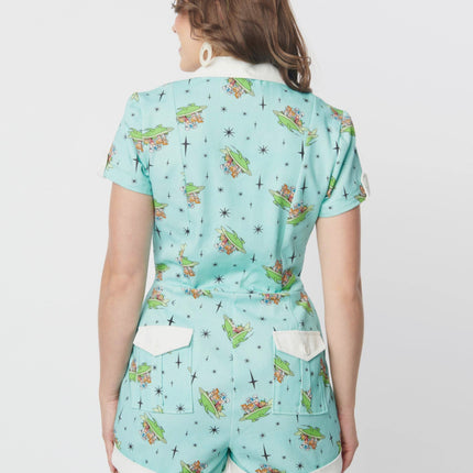 JETSONS X UV MIA ROMPER BLUE ALL OVER PRINT