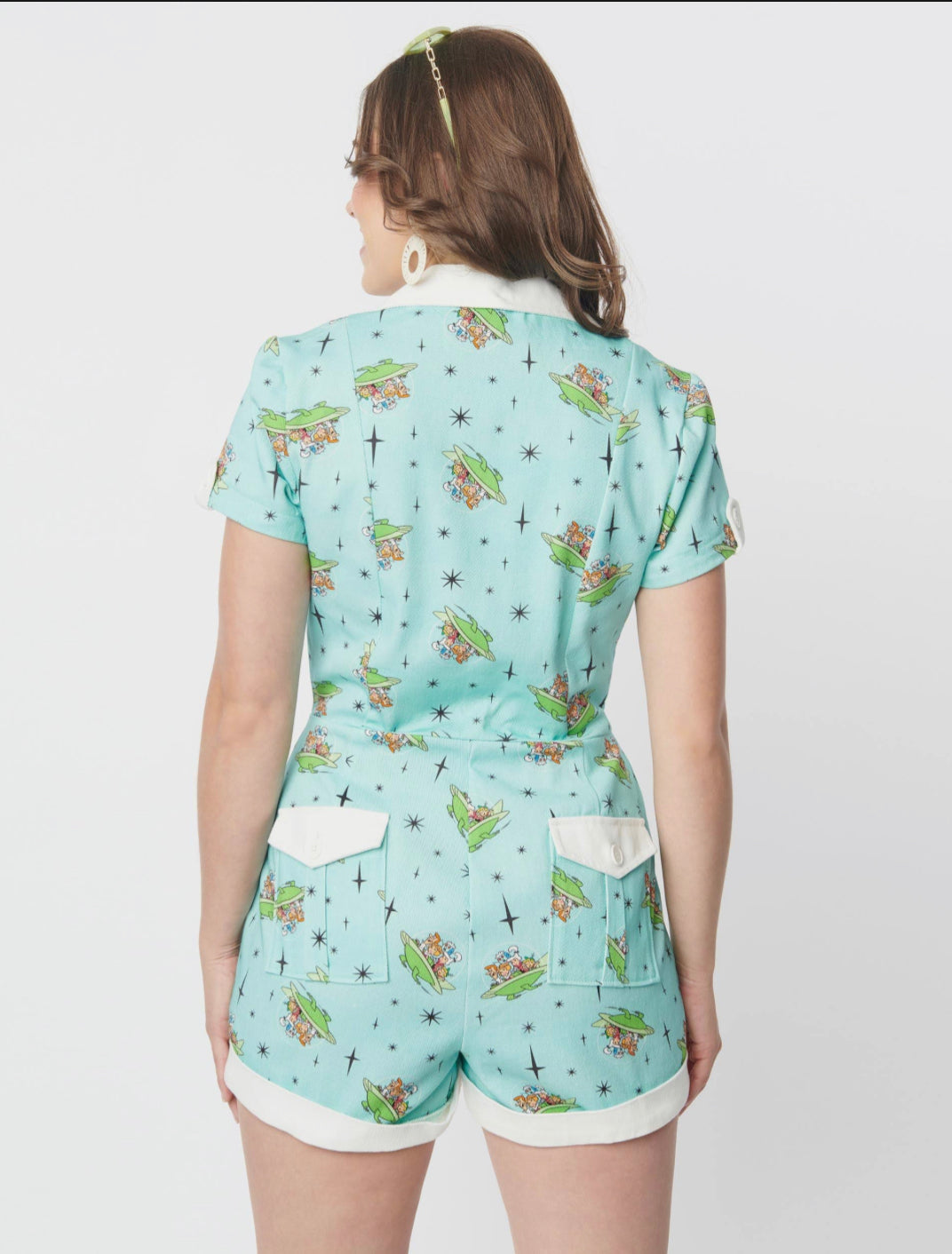JETSONS X UV MIA ROMPER BLUE ALL OVER PRINT