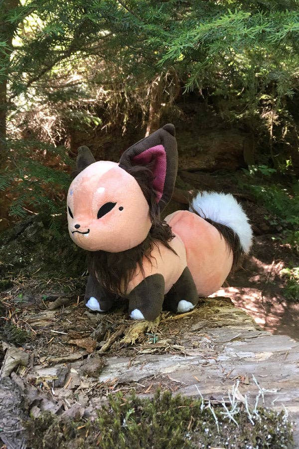 Floral Frolic Dawnsing Fox Kitsune Plush 7