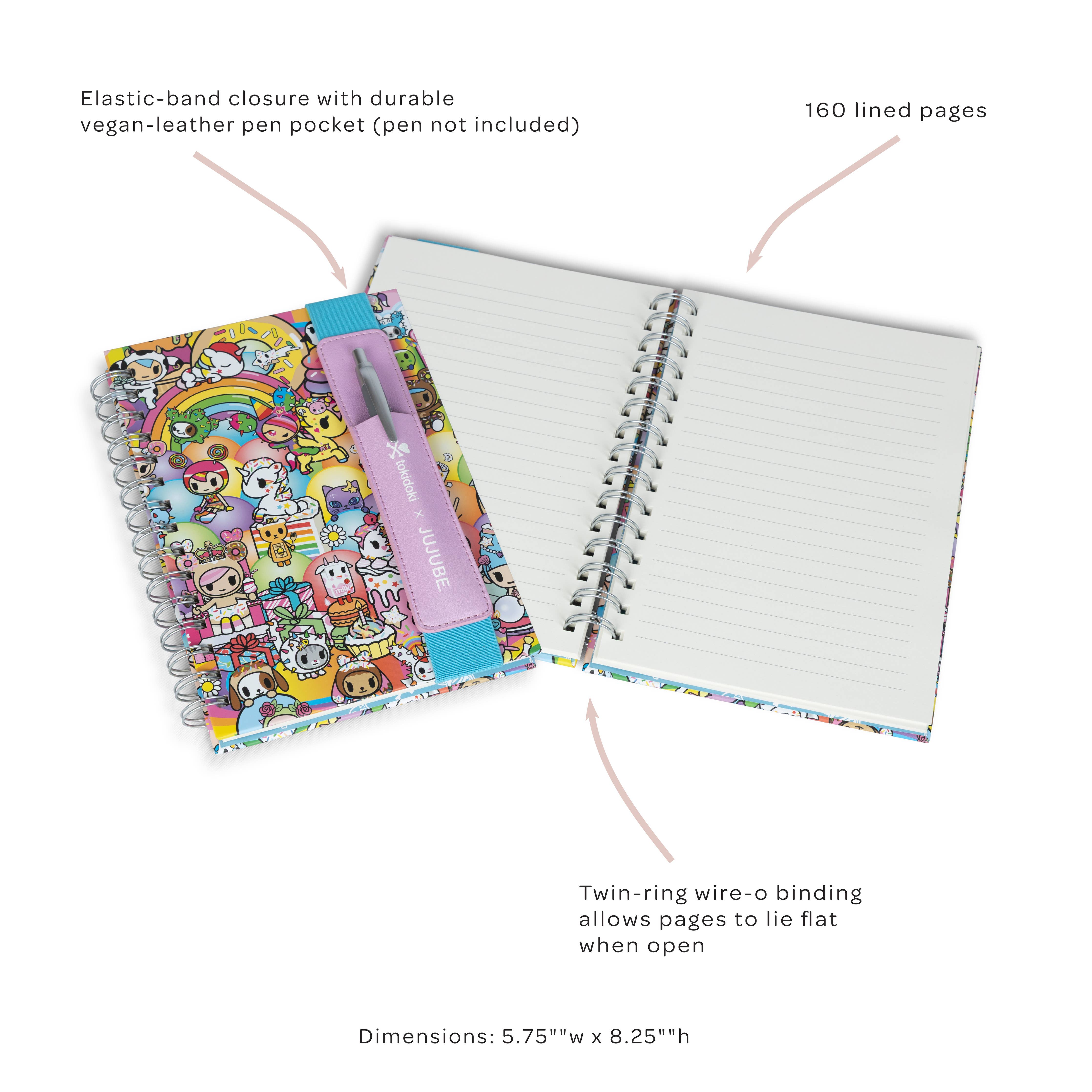 Oliver Notebook with Pen Pocket Toki 20th Anniversary