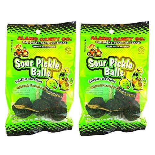 Alamo Candy Co Sour Pickle Balls