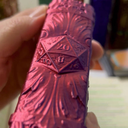 D20 Storage Tome for TTRPG, MTG, Pokemon, D&D Gaming!