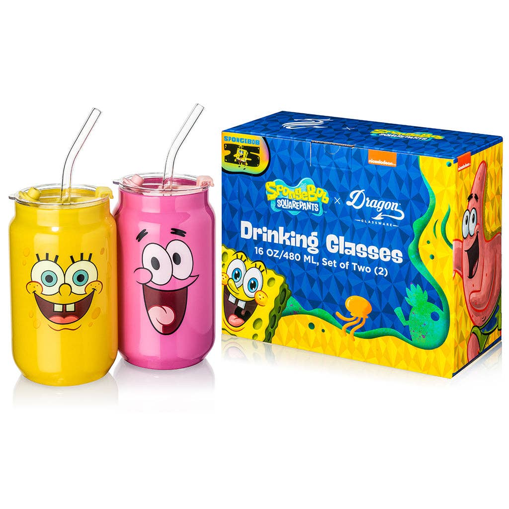 SpongeBob SquarePants Drinking Glasses - SpongeBob & Patrick