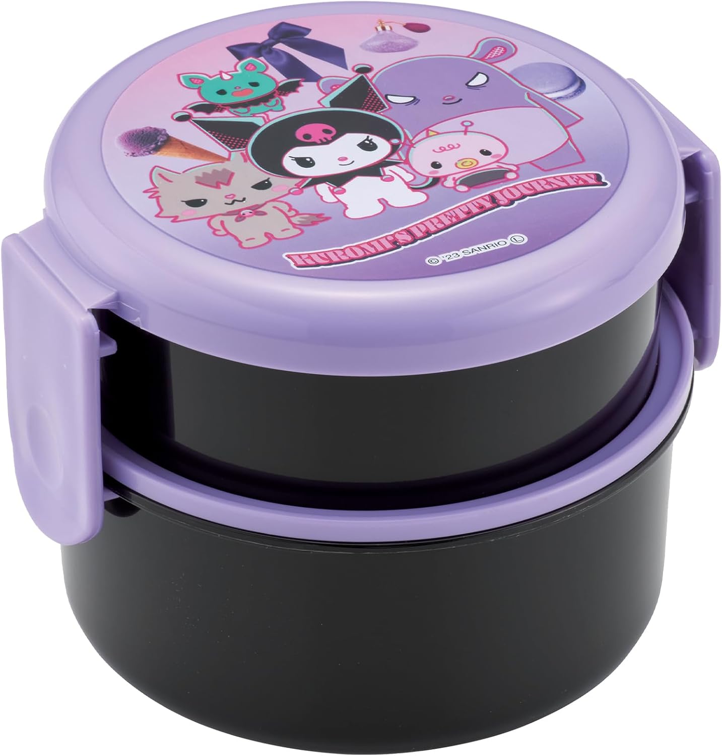 Kuromi 2 Tier Round Bento Box Lunch Box (Copy)