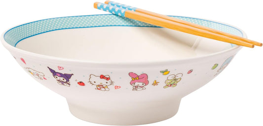 Hello Kitty 30oz Ceramic Ramen Bowl with Chopsticks