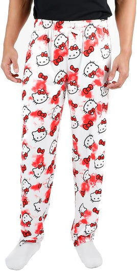 Hello Kitty All Over Print Women's White Sleep Pajama Pants