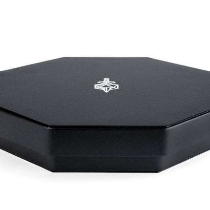 Hexagon Dice Tray with Storage Ring: Black