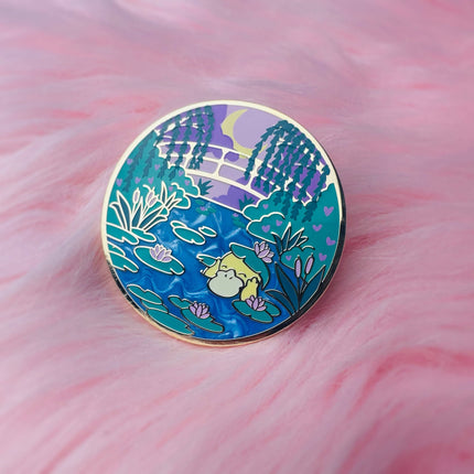 Psyduck Monet Water Lilies Deluxe Enamel Pin