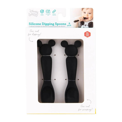 Silicone Dipping Spoons: Mickey Mouse (Classic Black)