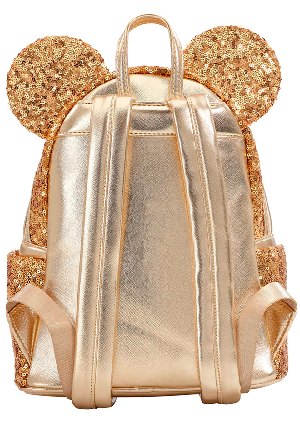 Yellow Gold Sequin Minnie Mini Backpack  Bundle