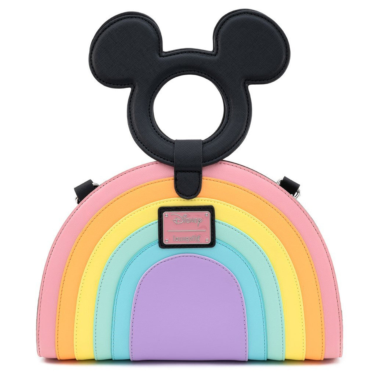 Mickey Mouse Rainbow Handle Cross Body Bag