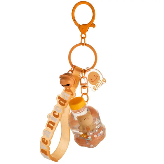 Soda Bottle Liquid Effect Sensory Keychain