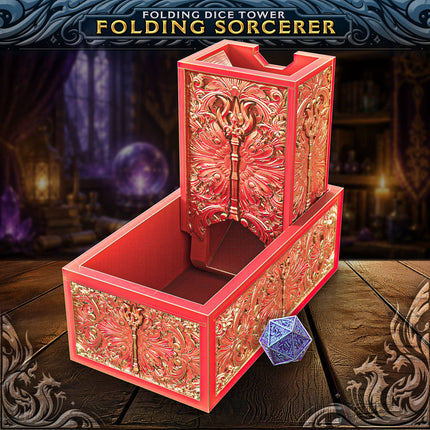 Folding Sorcerer Tower & Storage | TTRPG, D&D, Daggerheart