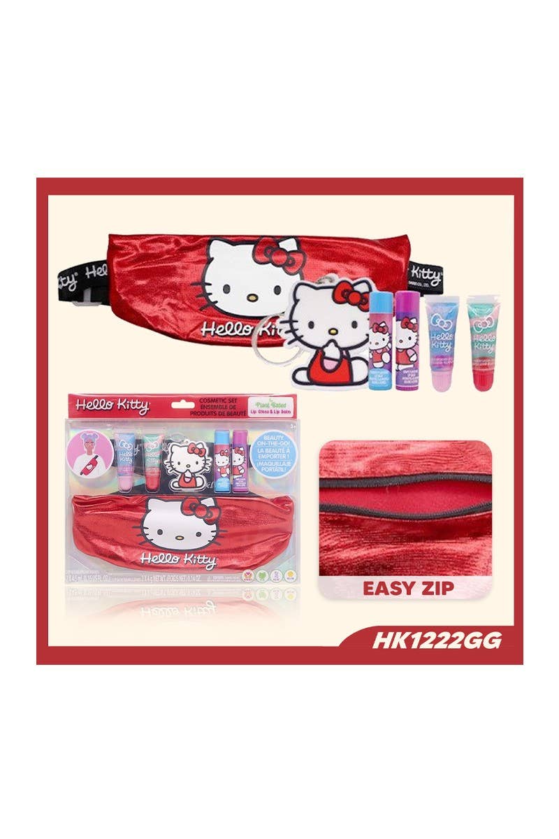 Hello Kitty Lip Gloss Set with Fanny Pack