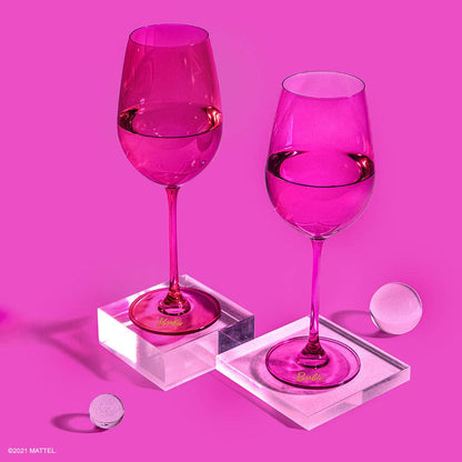 Barbie™ x Dragon Glassware® Wine Glasses